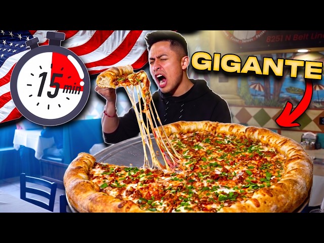 BREAKING a 2-PERSON PIZZA RECORD BY MYSELF 🍕 Dallas Tx Route Ep.3 🇺🇸