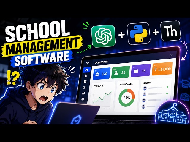 Building a NEXT-GEN School Management Software with Python + ChatGPT 🚀 I PART 1