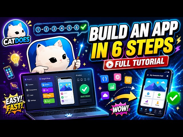 How I Built a Real App with CatDoes — No Code, Full Walkthrough