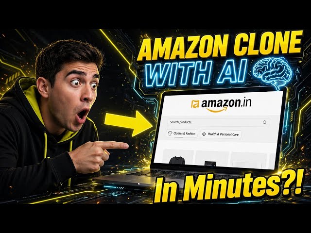 How to Build an Amazon Clone in Minutes Using AI 🚀 (HTML & CSS) @CodeWithHarry @ApnaCollegeOfficial 