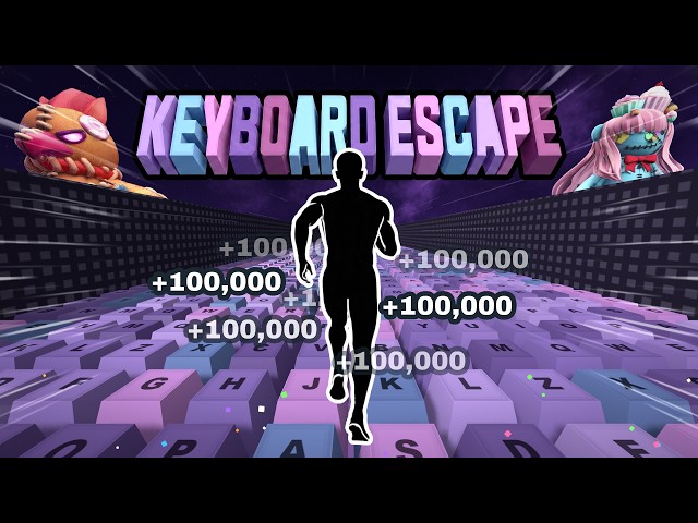 Immersive Interactive Warm Up | ROBLOX KEYBOARD ESCAPE RUN! ⌨️🟦 Fun Workout | Full Body