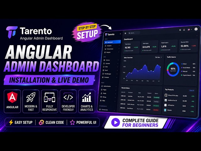 top 10 angular admin dashboard template