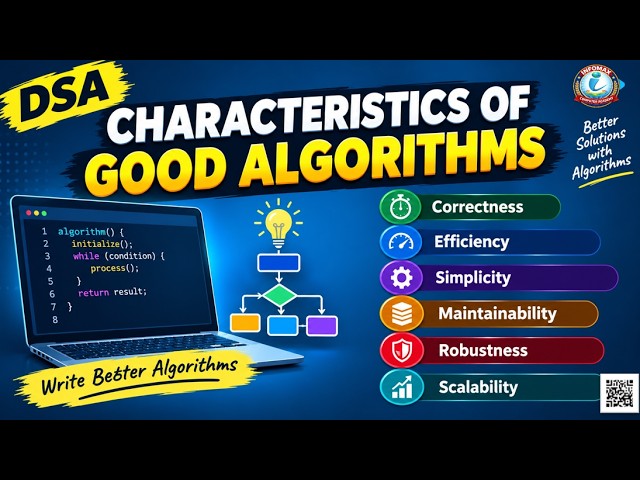 Characteristics of Good Algorithms in DSA | Properties of Good Algorithm | Algorithm Basics in Hindi