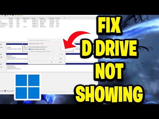 How To Fix D Drive Not Showing On Computer - Windows 11/10