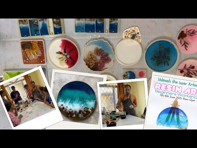 Ray’s Atelier, Colva,  Resin Art Workshop :: Highlights