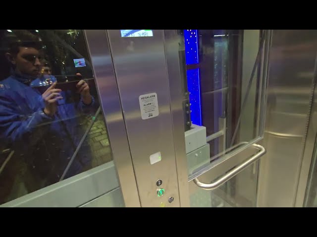 TKS Heis Glass Elevator (2025) at Sandnes Sentrum Railway Station, Norway