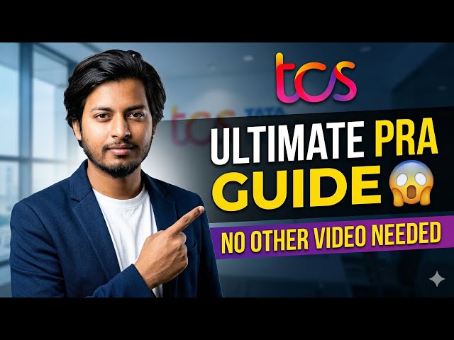 How I Cleared TCS PRA with Basic Coding 😱 | 80%+ Score Strategy (Step by Step) |TCS ILP Training 