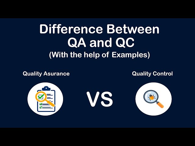Difference between Quality Assurance and Quality Control [with the help of Examples]