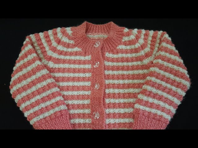 Front Open Baby Sweater Design | 1–2 Year Baby Knitting Full Tutorial in Hindi | Easy Woolen Sweater
