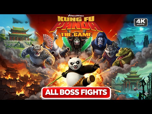 Kung Fu Panda 100% Playthrough All Levels & Boss Fights 4K