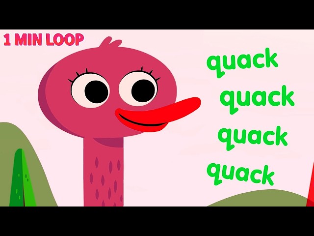 Five Little Ducks (1 MIN LOOP) 🎶Creative Sound Mashup Fun Nursery Rhymes Remix 🦆💛 @LittleDucksMelody