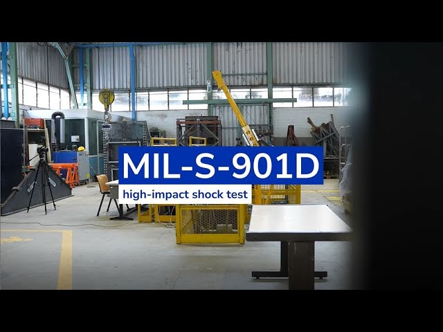 MIL-S-901D high-impact shock tests for ScioTeq’s rugged military 4K displays