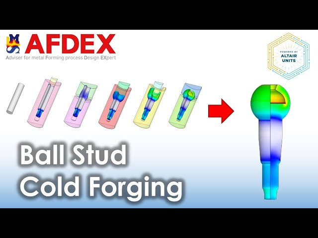 Ball Stud Forging Process Simulation | #AFDEX