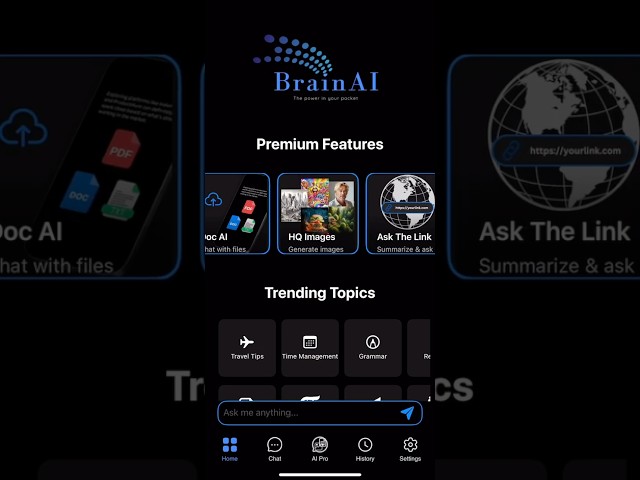 BrainAI:  AI Chat  & Assistant - iOS App