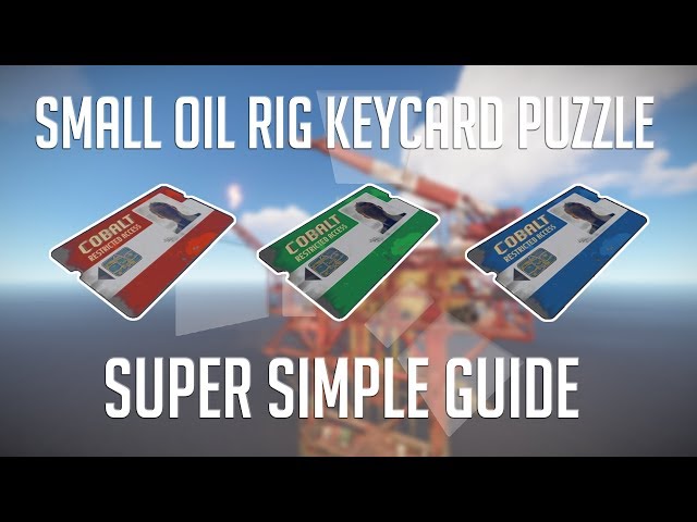 Small Oilrig Keycard Puzzle in 70 Seconds | Rust Monument Puzzles