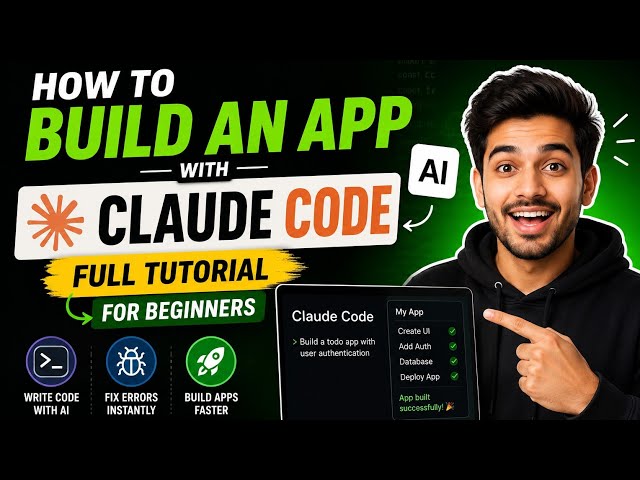How to Build an App With Claude Code - Full Tutorial for Beginners