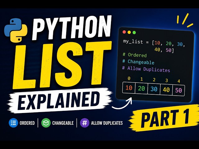 Python Lists Explained in Telugu | Part 1 | Creating Lists in Python for Beginners 🐍