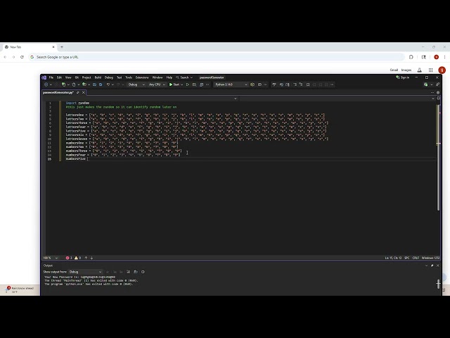 How to make a password generator in python