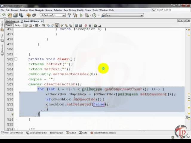 Java Swing Basic GUI Project-part 06