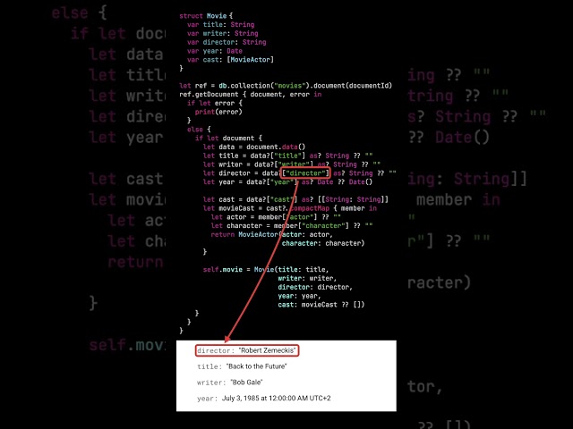 Map Firestore documents in one line of code #Shorts