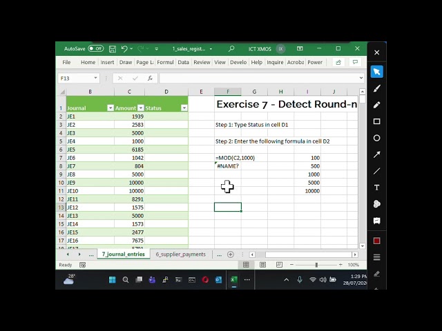 Microsoft Excel Training for Professionals Week 04 Day 02 Session 9 continued