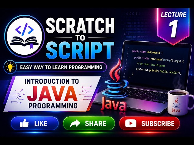 L1   INTRODUCTION TO JAVA PROGRAMMING #JavaProgramming #LearnJava #ProgrammingForBeginners