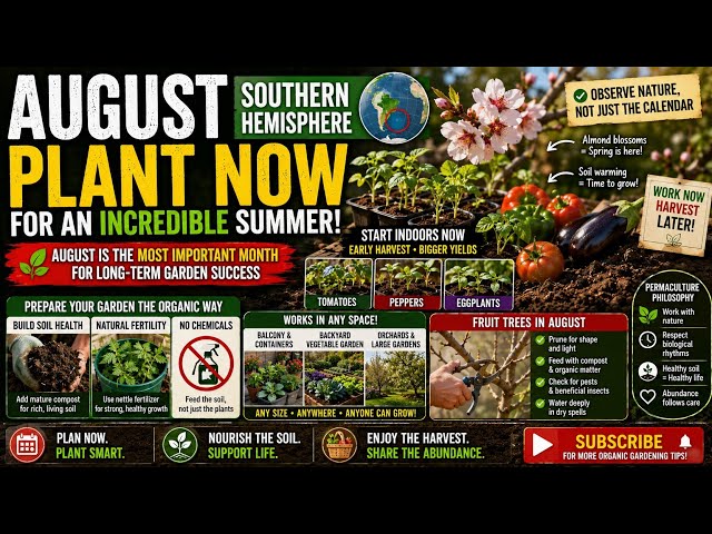 August Gardening Guide: 15 Things to Do Now for an Abundant Spring & Summer Garden 🌱