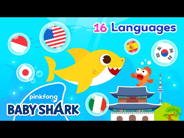 🌏Sing Along with Baby Shark in 16 Languages!? | Baby Shark 10th Anniversary | Baby Shark Official