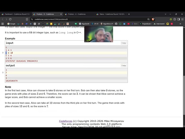 Codeforces Round 1122 (Div. 3) | Live solving ( A, B , C, & E ) | (E get accepted in last 15 s 🔥)