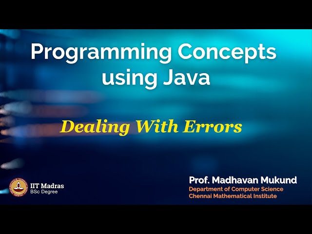 Dealing With Errors