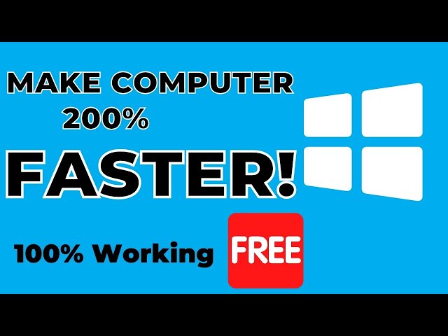 How To Make ANY Laptop 200% Faster Just Like A Brand NEW PC!