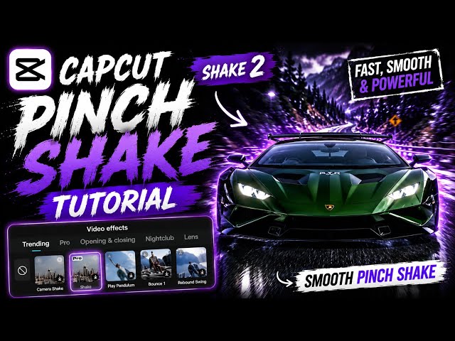 CapCut Pinch shake Tutorial || Shake 2 Easy Tutorial