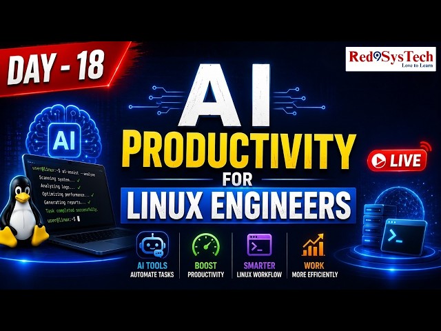 AI Skills Every Linux Engineer Needs for Career Growth  | Live Hands on | Q & A | Red9SysTech