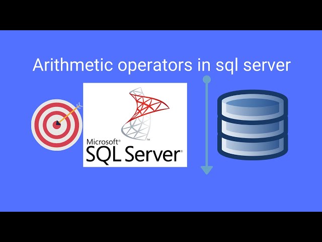 Arithmetic operators in SQL server [2021]