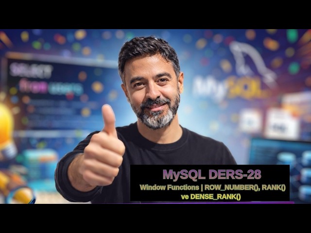 SQL Window Functions #28 | ROW_NUMBER(), RANK() ve DENSE_RANK() Farkları