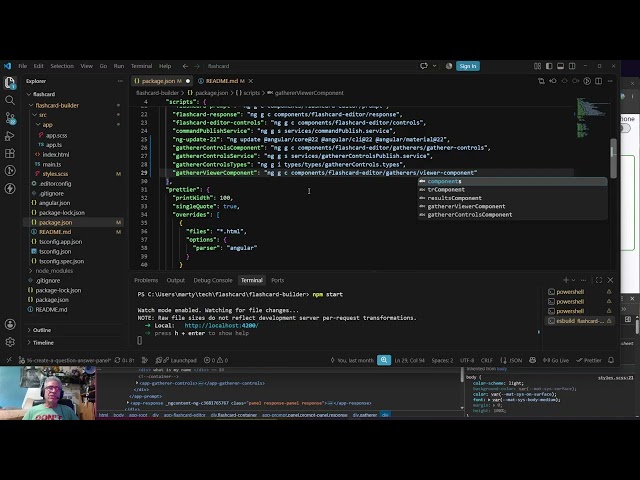 Angular/Voice API Flashcard Builder - Video 38: Shared Viewer Component
