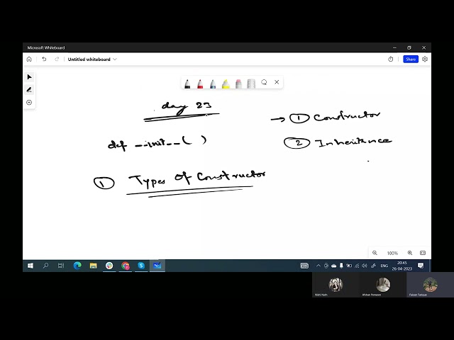 Python 23: Types of Constructor | Inheritance - Types with Examples | super()