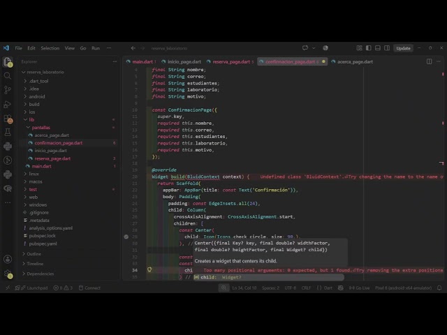 Rutas y formulario con Flutter y Dart, parte 5