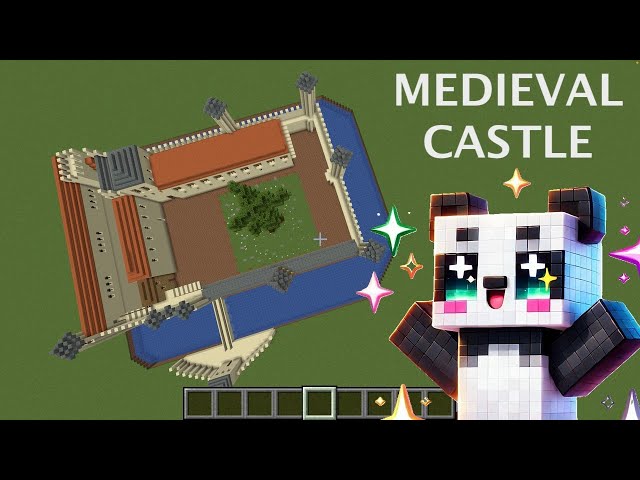 Minecraft Medieval Castle Build by @PandaPopSparkle