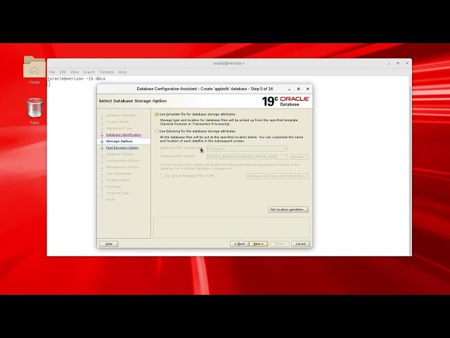 19C ORACLE DATABASE CREATION USING DBCA