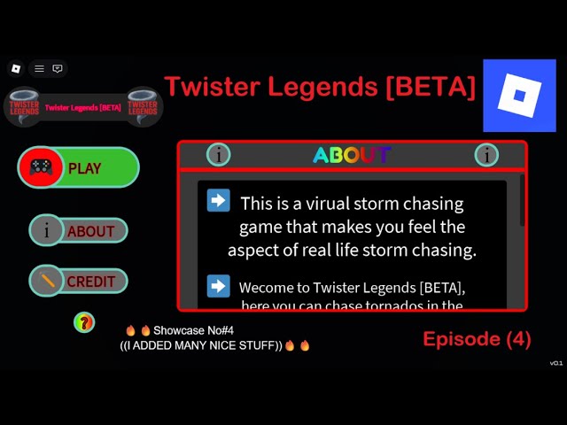 Showing you my Roblox Game🎮⛏ | Twister Legends [BETA] | EP4 | The GamerChaser🎮🌪