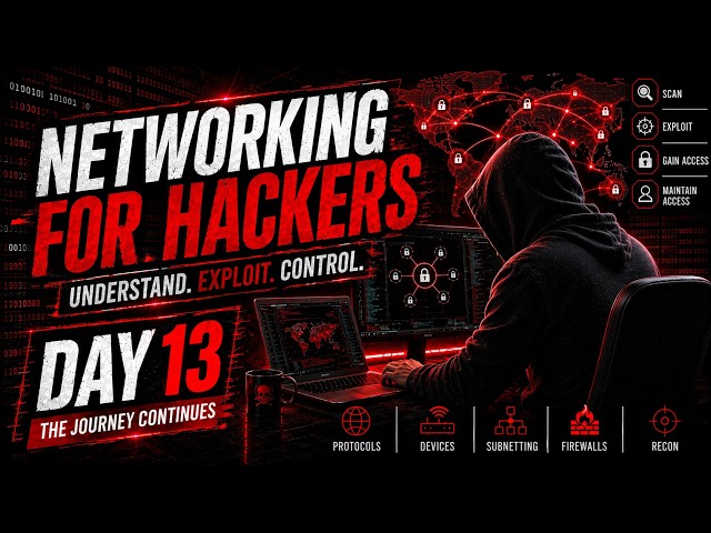Networking for Ethical Hackers | Day 13 | Ethical Hacking Course 2026 | From Beginner to Advanced 🔥