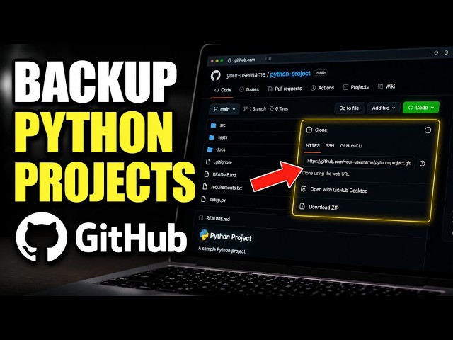 How to backup Python projects with Git and GitHub - Easy Tutorial