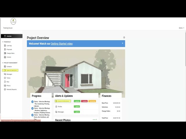 CoConstruct Specs and Selections