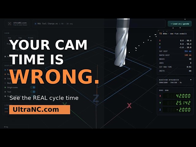 Watch Real Tool-Change Timing in a Free Browser G-code Simulator | UltraNC