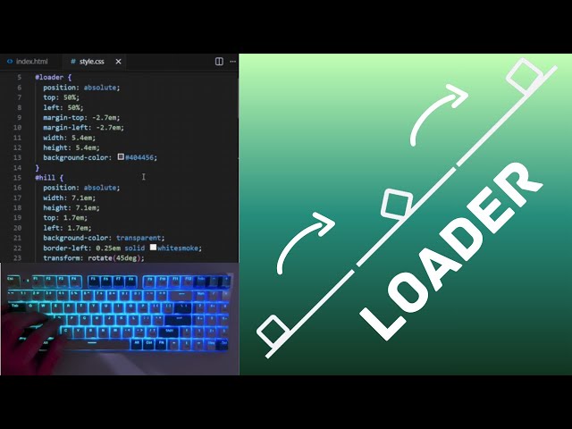 ASMR Programming – Minimal CSS Loader Animation | No Talking | Relaxing Coding Sounds