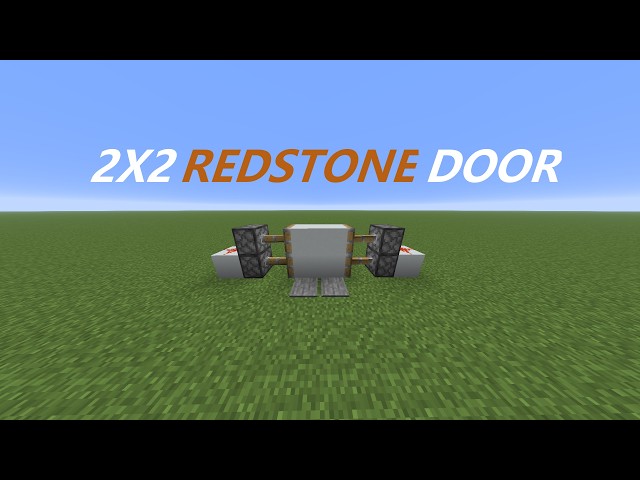 Easy 2x2 Piston Door Tutorial | Minecraft Java Edition