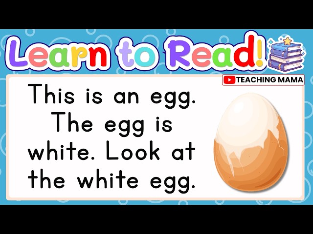 LET'S READ! | READING COMPREHENSION FOR KIDS | PRACTICE READING SIMPLE ENGLISH | TEACHING MAMA