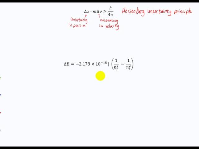 CHM 121 - Intro to quantum mechanics