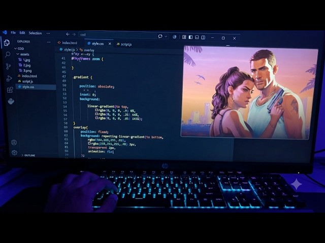 Coding a GTA VI Loading Screen | ASMR Programming (No Talking)